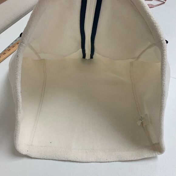 Vineyard Vines Westerly Fleece Vest Womens Medium Beige Zip Up Sleeveless Jacket - Picture 9 of 12